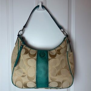 Coach Canvas Monogram Y2K Hobo Bag